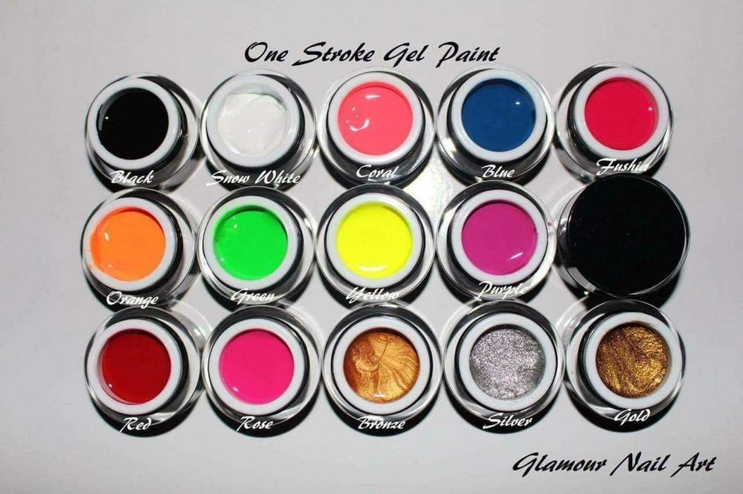 Gel paint one stroke
