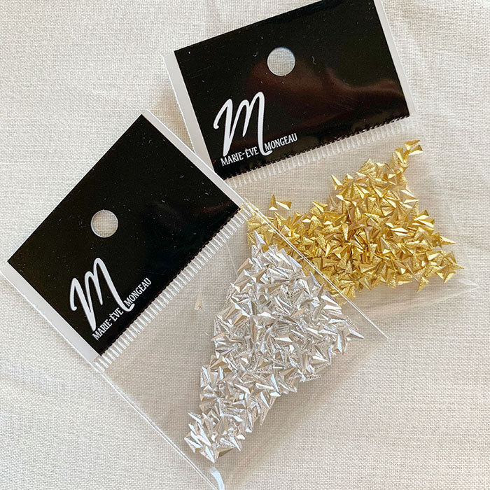 Bijoux | Triangle Allongé Givré Or Et Argent