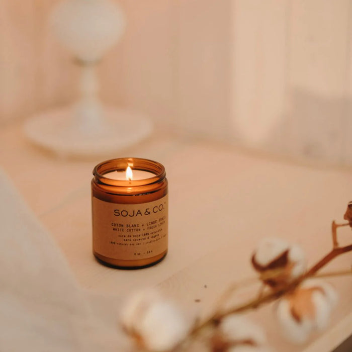 BOUGIE | COTON BLANC + LINGE FRAIS