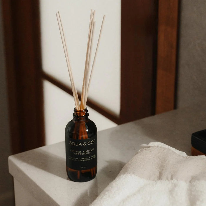 DIFFUSEUR À ROSEAUX | Tangerine, Santal & Ambre