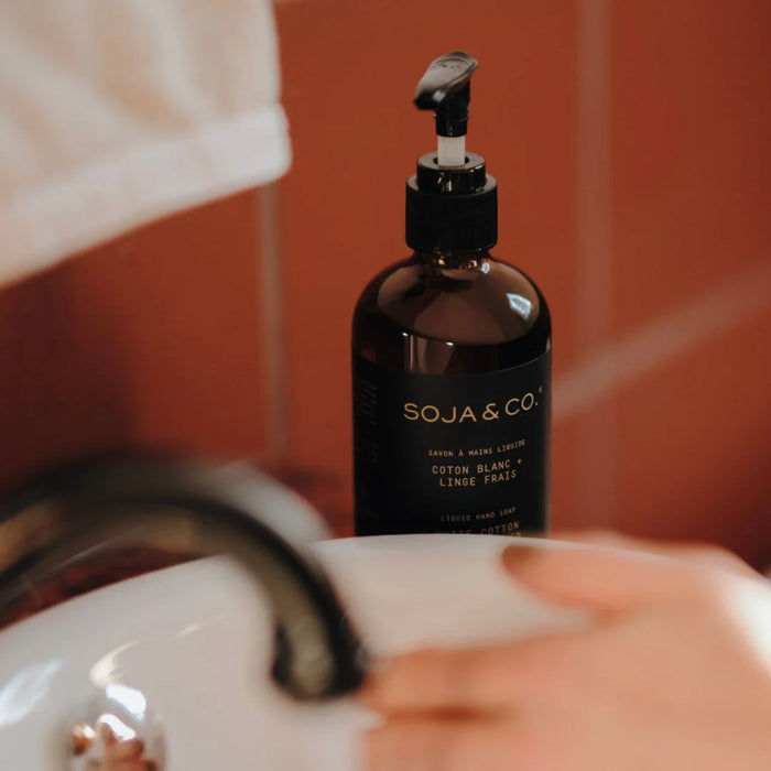 SAVON À MAINS LIQUIDE | COTON BLANC + LINGE FRAIS